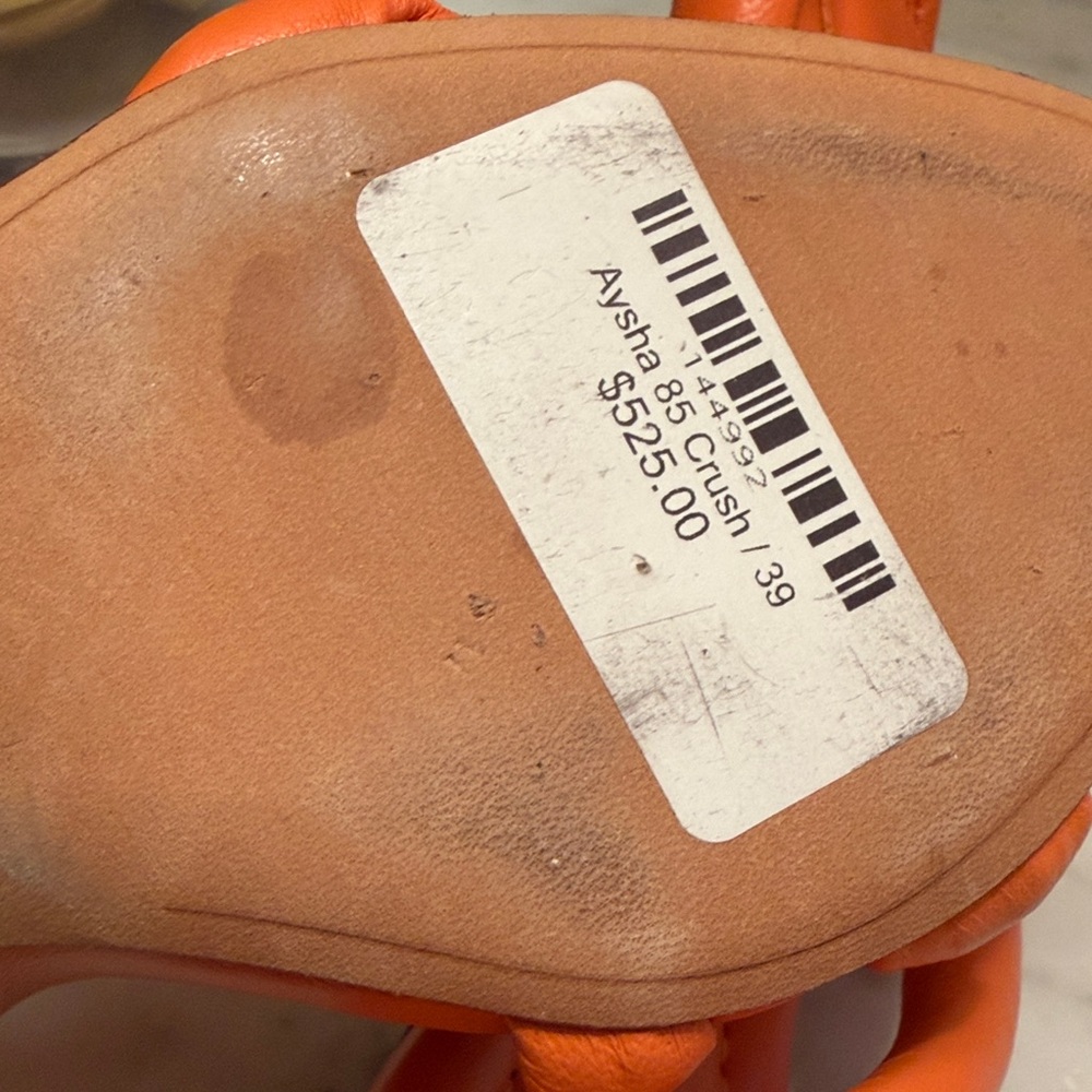 Alexandre Birman Bold Orange Heels - image 2